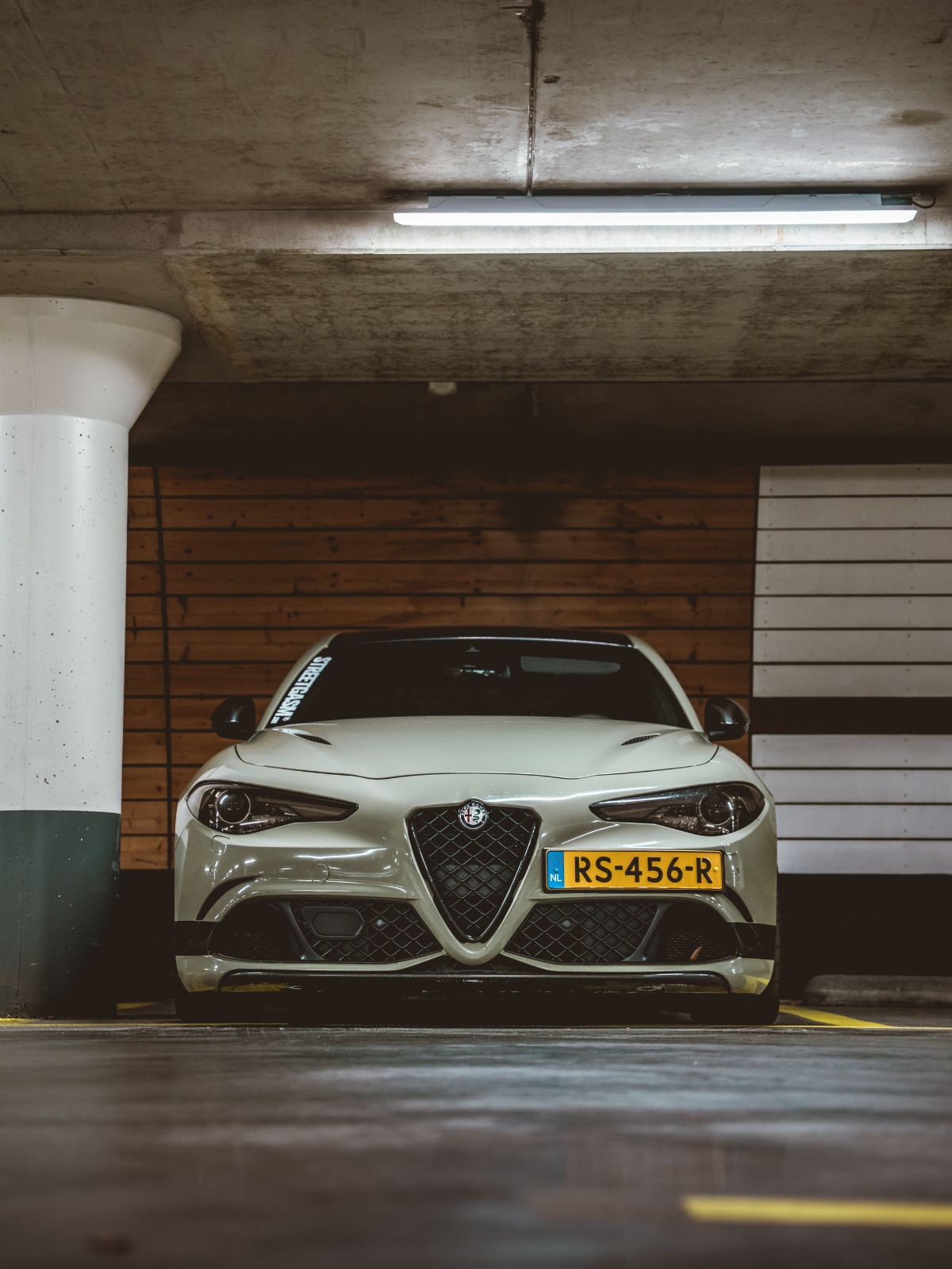 Alfa Romeo Giulia Quadrifolgio with custom modifications