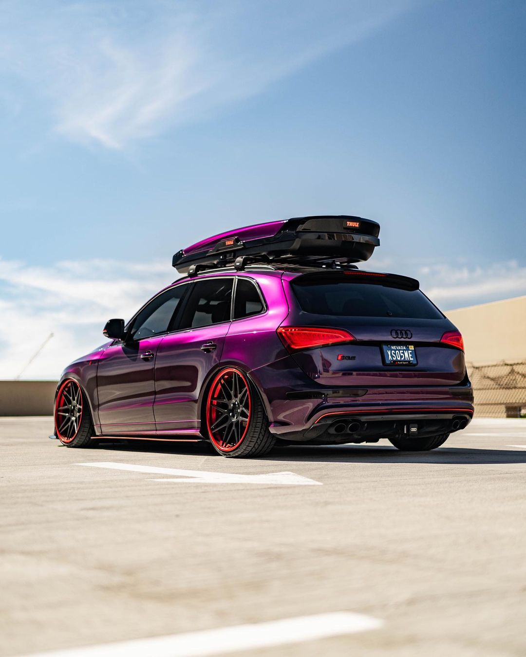 Audi SQ5 Quattro with a roof rack