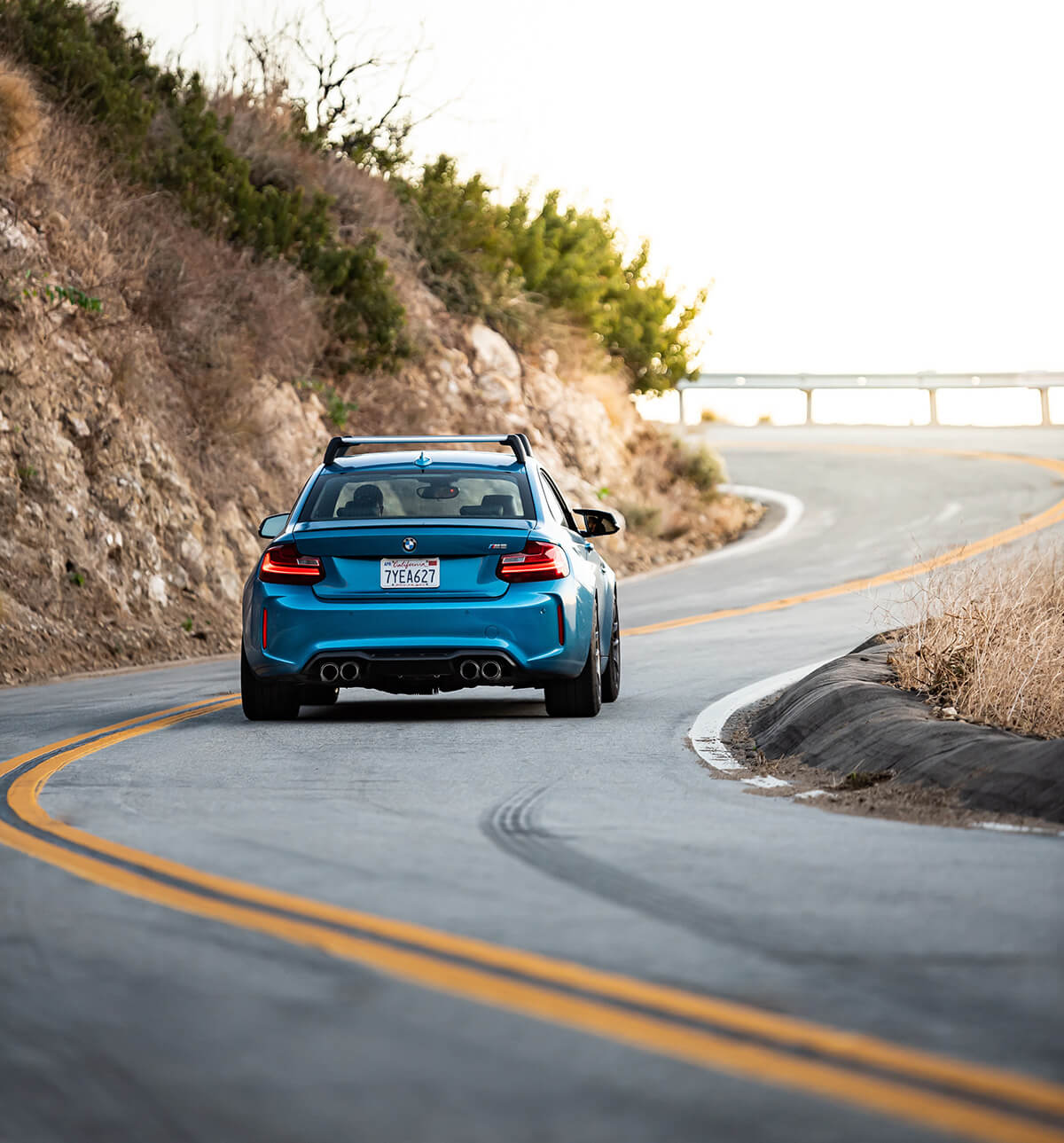 BMW M2 with a roof rack