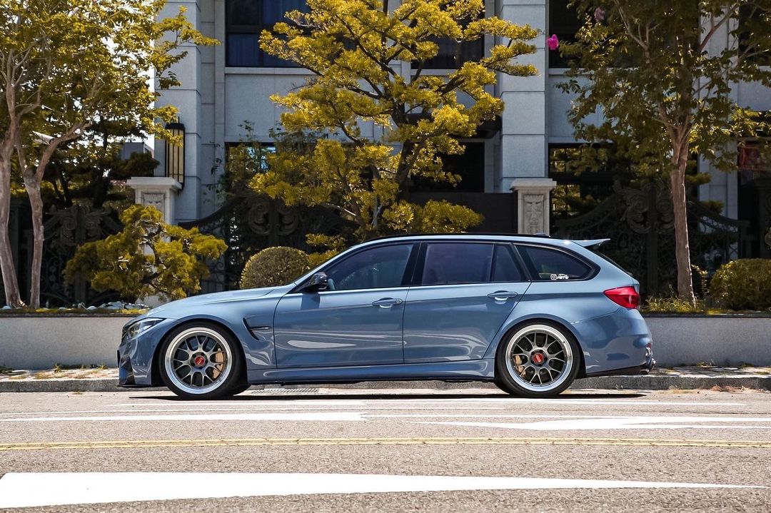 Modified German car BMW M3 F81 touring