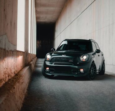 Matte Black Mini Countryman with Lowered Suspension and Custom Wheels ...