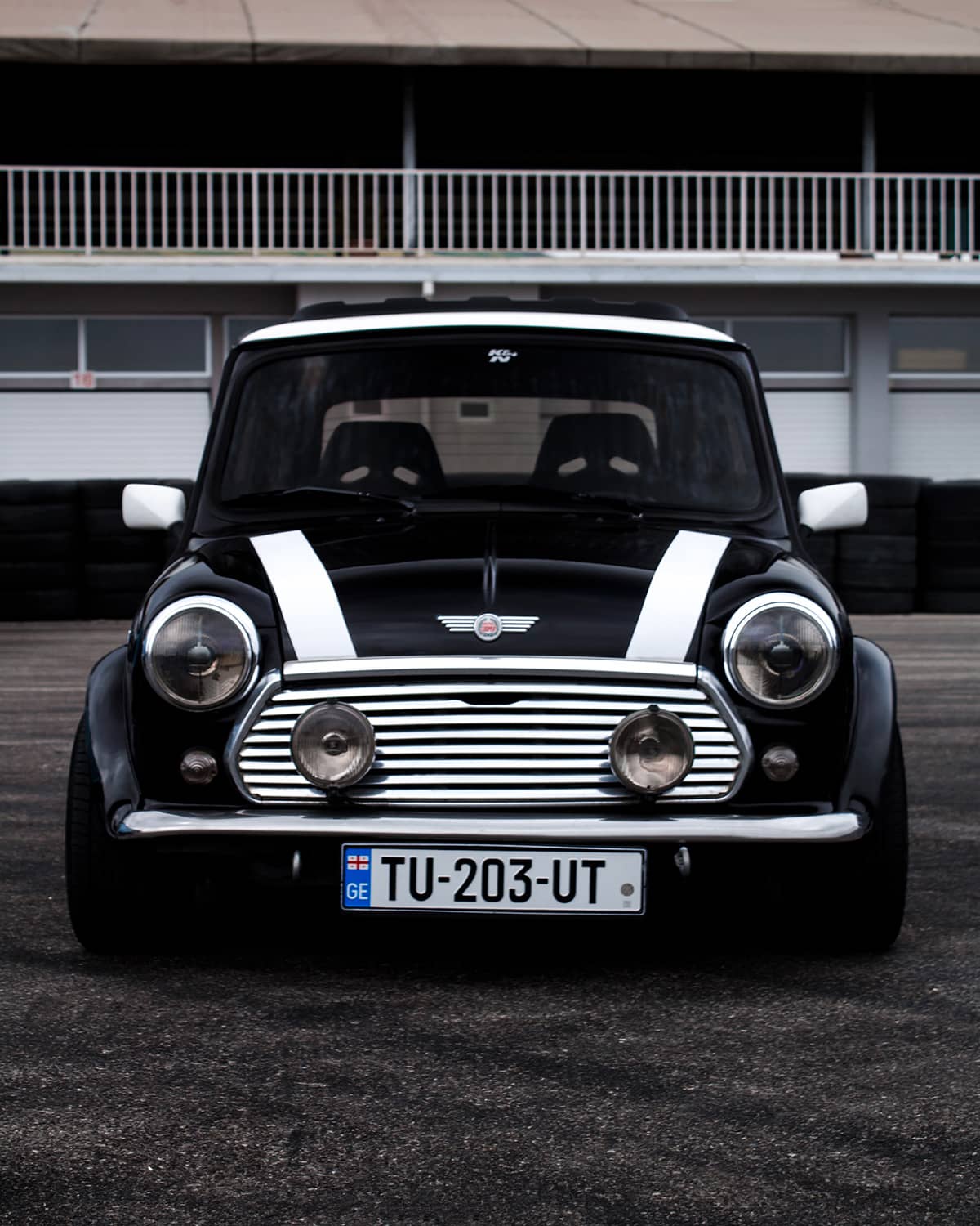 Classic Austin Mini Cooper S with modifications